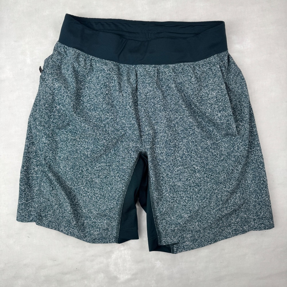 Lululemon Athletic Shorts Small Teal Speckled Liner Mens
